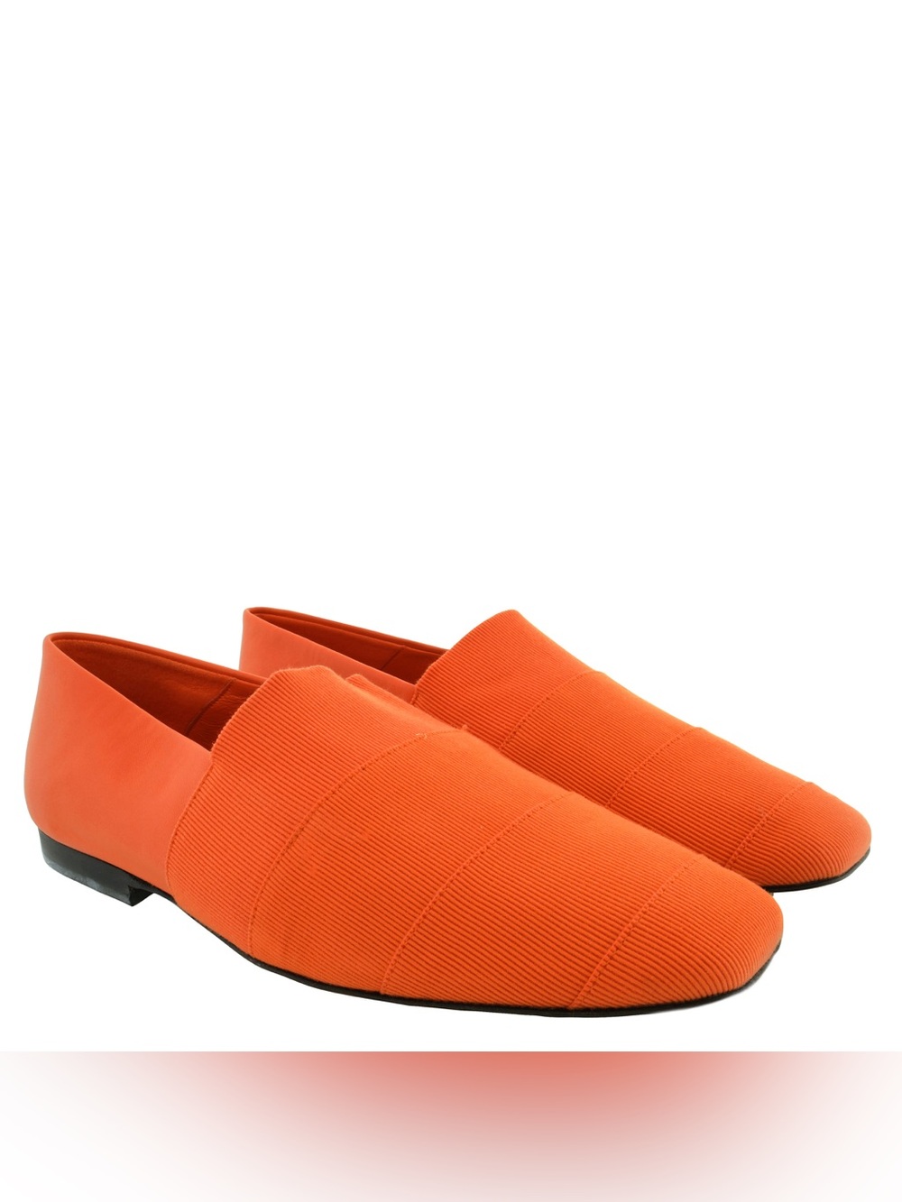 NWOT FERRAGAMO Alkes Grosgrain Loafer Bright Orange US 8.5 / IT 39 No Box